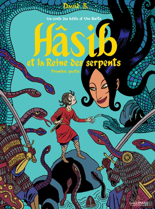 Couverture ebook de Hâsib et la Reine des serpents (Première partie). D'après un conte des Mille et une nuits, de David B.