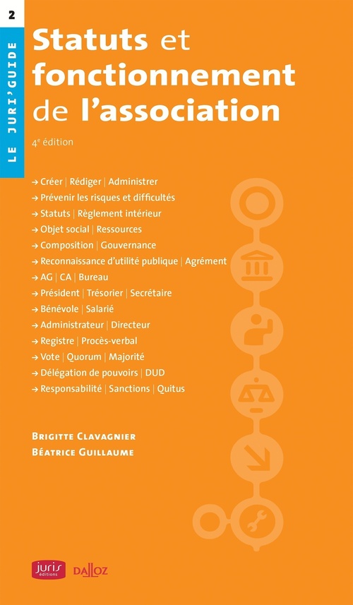 ebook cover of Statuts et fonctionnement de l'association - 4e édition, by Brigitte Clavagnier