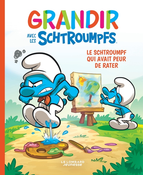 ebook cover of Grandir avec les Schtroumpfs - Tome 13 - Le Schtroumpf qui avait peur de rater, by Falzar, Thierry Culliford