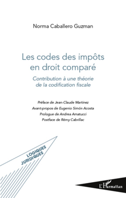 Couverture ebook de Les codes des impôts en droit comparé, de Norma constanza Caballera guzman