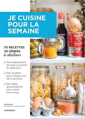 Couverture ebook de Je cuisine pour la semaine : débutants, de Keda Black