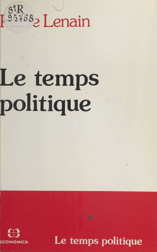 Couverture ebook de Le Temps politique, de Lenain P.
