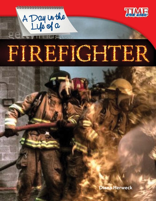 Couverture ebook de A Day in the Life of a Firefighter, de Diana Herweck