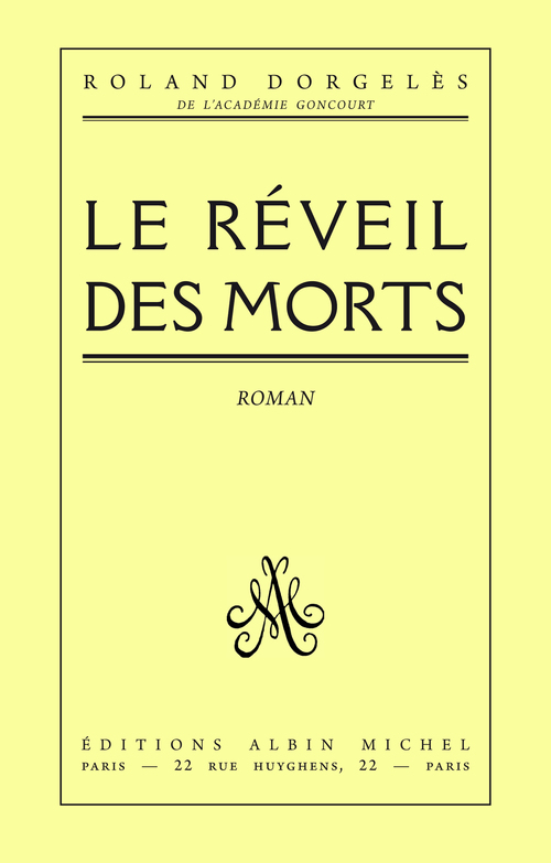 ebook cover of Le Réveil des morts, by Roland Dorgelès