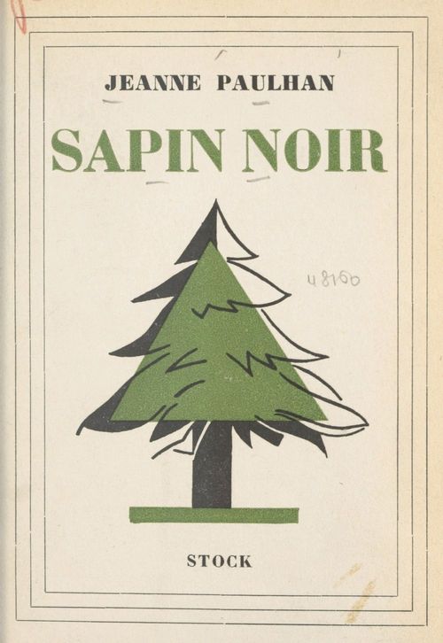 Couverture ebook de Sapin noir, de Jeanne Paulhan