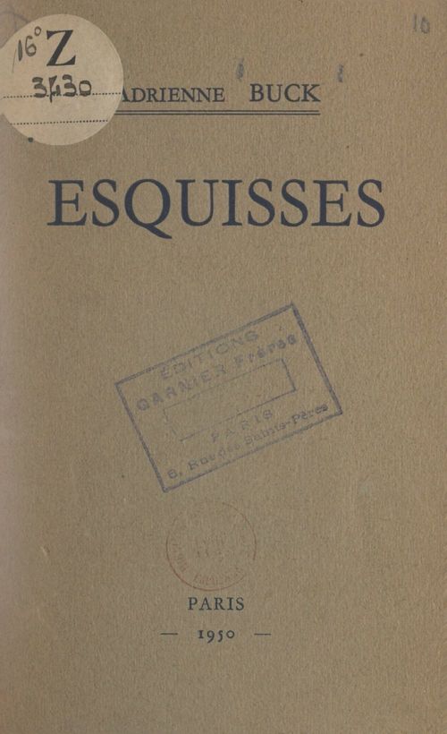 Couverture ebook de Esquisses, de Adrienne Buck