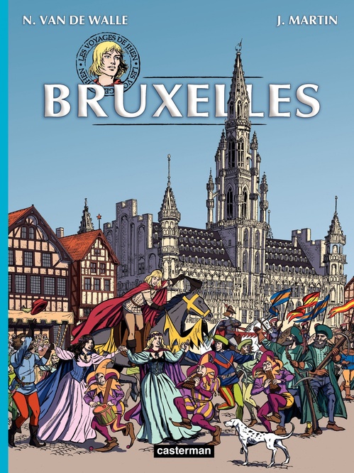 Couverture ebook de Les voyages de Jhen - Bruxelles, de Jacques Martin, Nicolas Van de walle