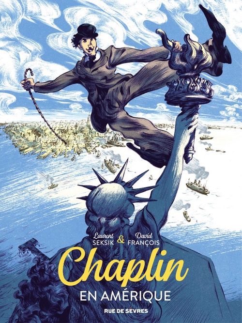 ebook cover of Chaplin, en Amérique, by Laurent Seksik, David François, François David
