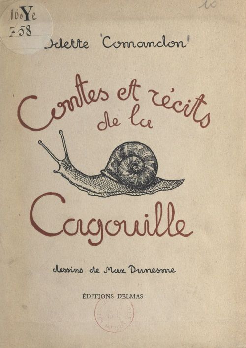 Couverture ebook de Contes et récits de la cagouille, de Odette Comandon