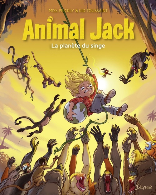 Couverture ebook de Animal Jack - Tome 3 - La planète du singe, de Kid Toussaint, Miss Prickly