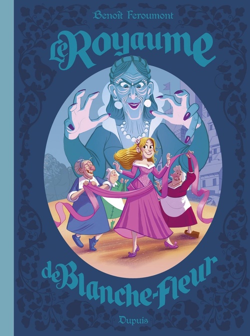 Couverture ebook de Le Royaume de Blanche-Fleur - Le complot de la reine, de Benoît Feroumont