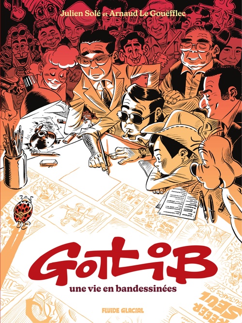 Couverture ebook de Gotlib, une vie en bandessinée, de Arnaud Le Gouëfflec