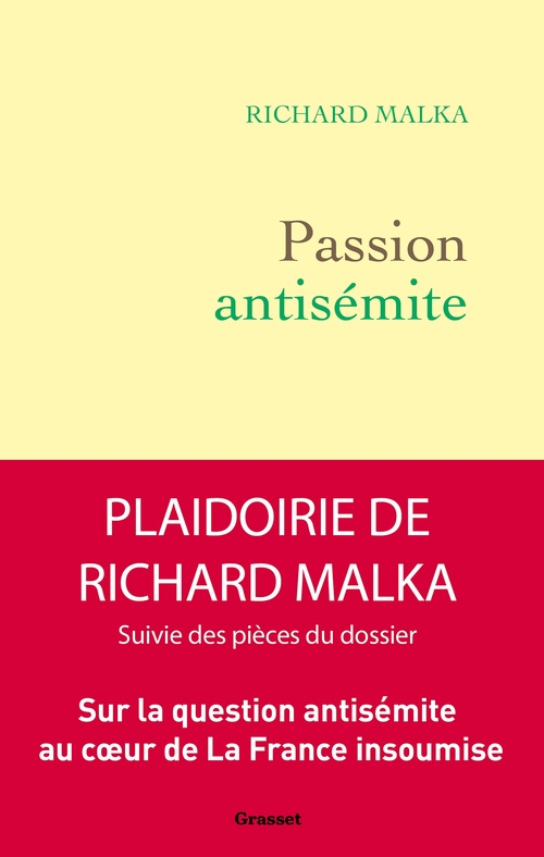 ebook cover of Passion antisémite, by Richard Malka