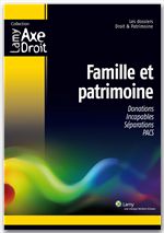Couverture ebook de Famille et patrimoine, de Collectif