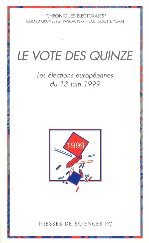 ebook cover of Le vote des Quinze, by Gérard Grunberg