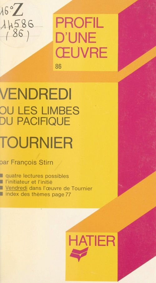 ebook cover of Vendredi ou Les limbes du Pacifique, Tournier, by Francois Stirn