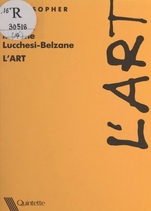 ebook cover of L'art, by Martine Lucchesi-Belzane