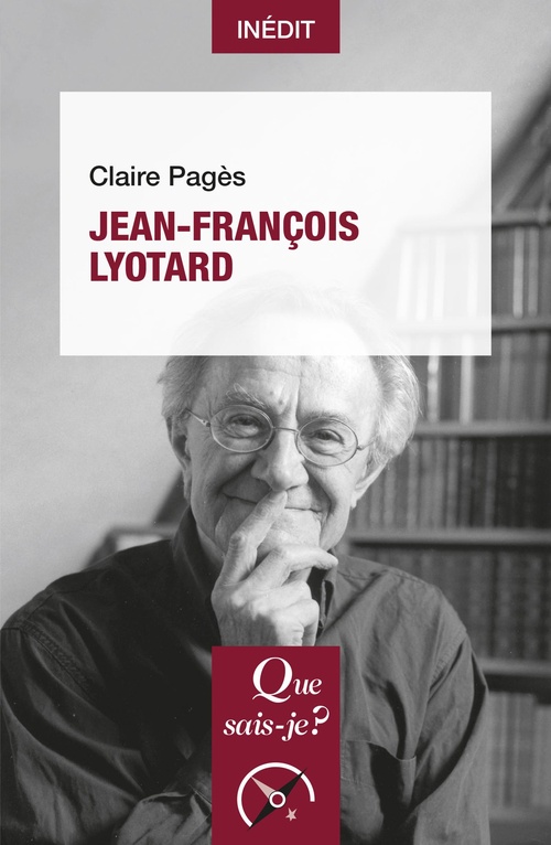 ebook cover of Jean-François Lyotard, by Claire Pagès