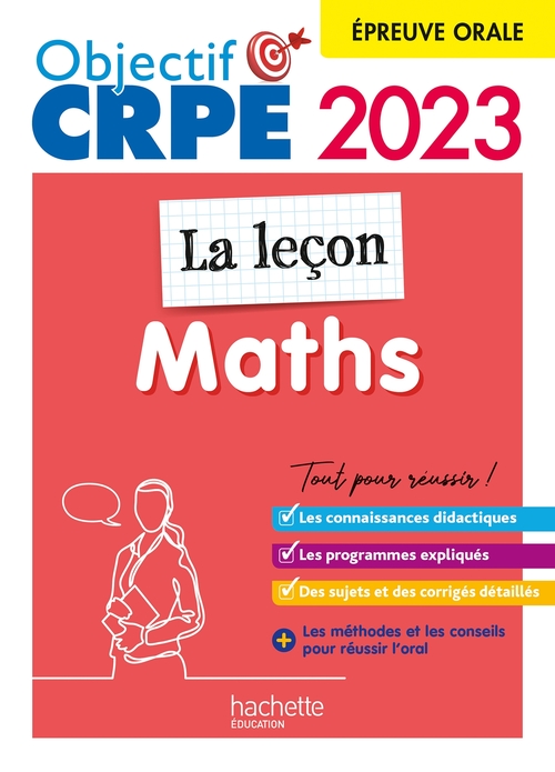 ebook cover of Objectif CRPE 2023 - Maths - La leçon -  épreuve orale d'admission, by Erik Kermorvant, Emmanuelle Servat, Katia Odiot, Joseph Sansonetti, Jean-Christophe Tomasi