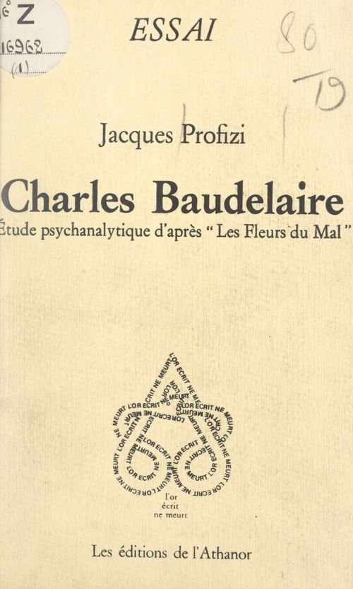ebook cover of Charles Baudelaire, by Jacques Profizi