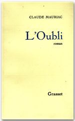 ebook cover of L'oubli, by Claude Mauriac