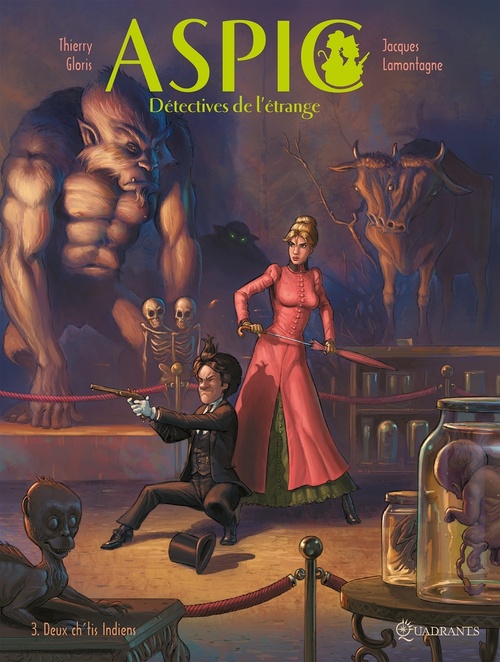 Couverture ebook de Aspic, détectives de l'étrange T03 - Deux ch'tits indiens, de Thierry Gloris