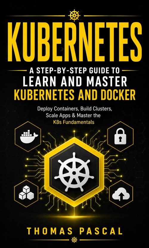 ebook cover of Kubernetes: A Step-by-step Guide to Learn and Master Kubernetes and Docker, by Thomas Pascal
