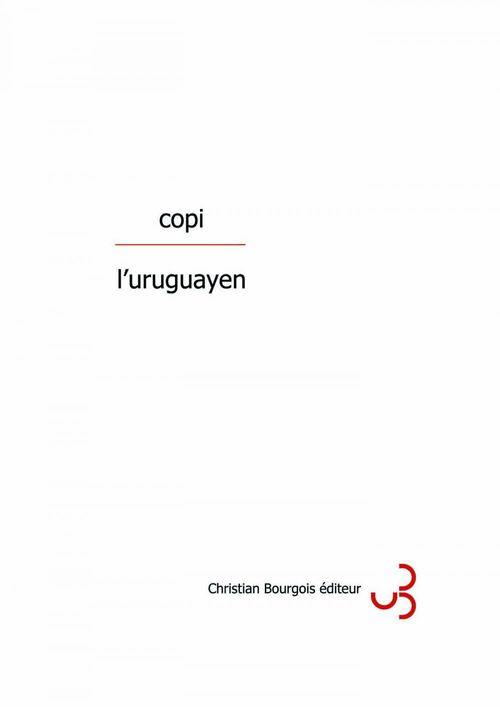 ebook cover of L'Uruguayen, by Copi