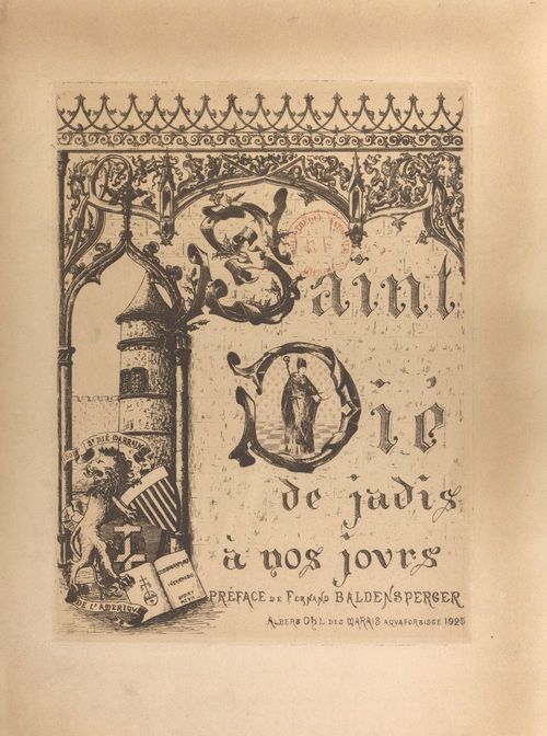 Couverture ebook de Saint-Dié de jadis à nos jours, de Albert Ohl Des Marais