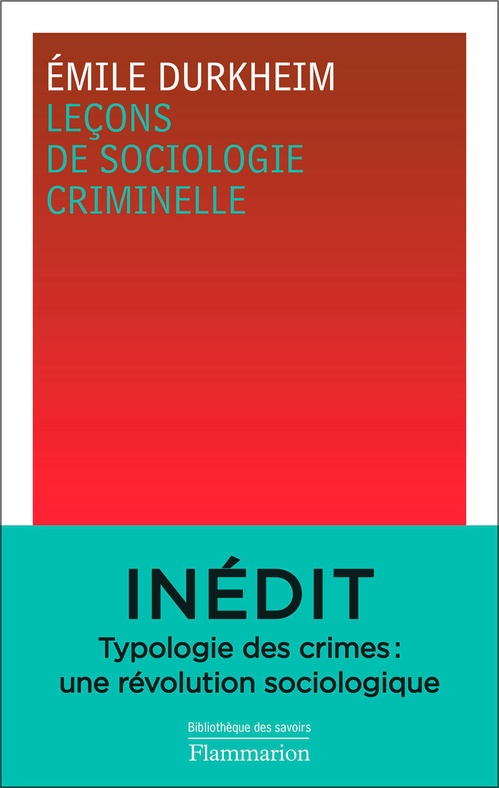 ebook cover of Leçons de sociologie criminelle, by Émile Durkheim