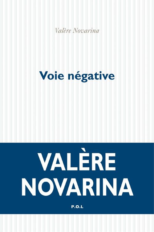 Couverture ebook de Voie négative, de Valère Novarina