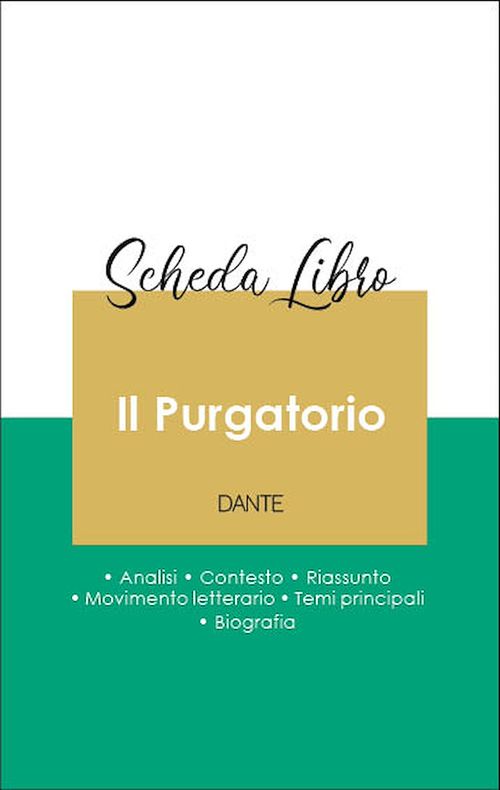 ebook cover of Scheda libro Il Purgatorio (analisi letteraria di riferimento e riassunto completo), by Dante