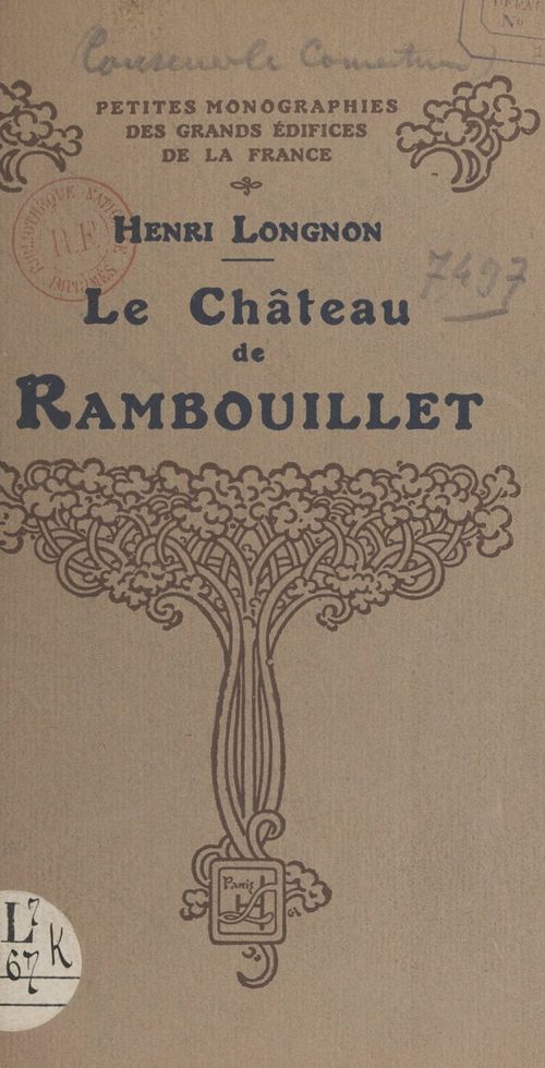 Couverture ebook de Le château de Rambouillet, de Henri Longnon
