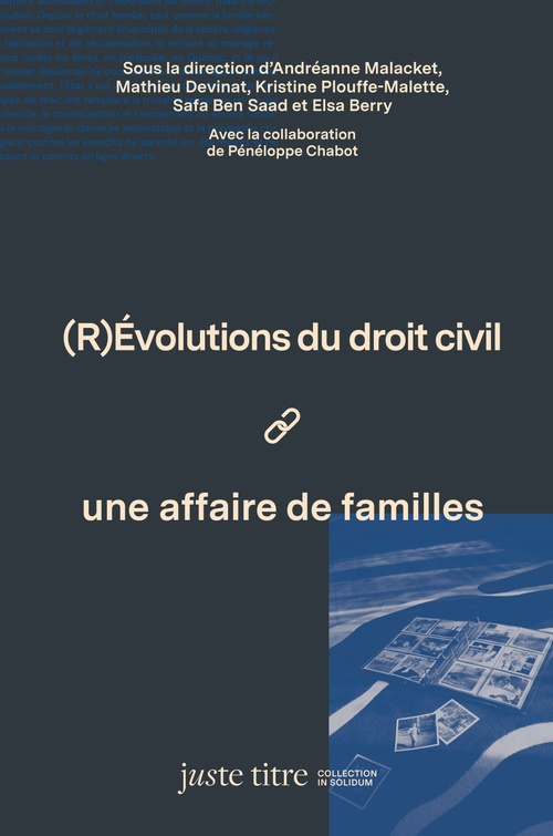 ebook cover of (R)Évolutions du droit civil: une affaire de familles, by Andréanne Malacket, Mathieu Devinat, Pascale Deumier, Elsa Berry, Jérémie Torres-Ceyte, Thomas Windisch, David Koussens
