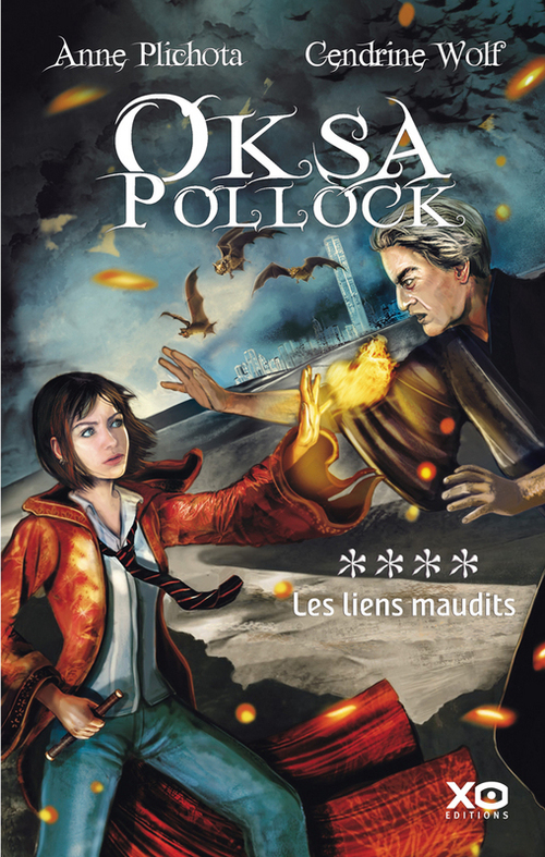 Couverture ebook de Oksa Pollock - tome 4 Les liens maudits, de Anne Plichota, Cendrine Wolf