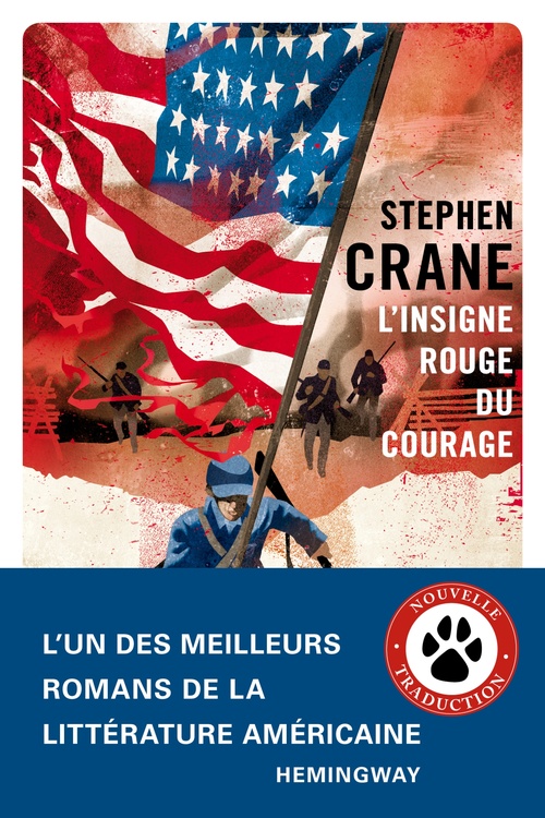 ebook cover of L'insigne rouge du courage, by Stephen Crane