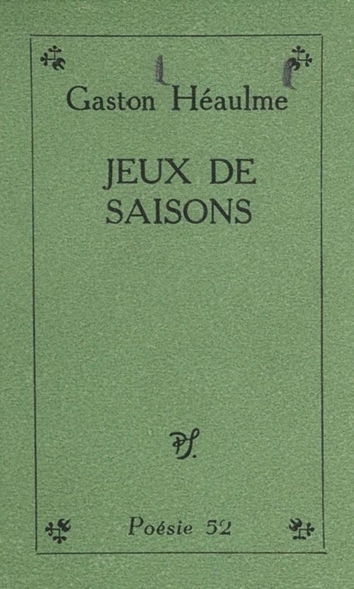 ebook cover of Jeux de saisons, by Gaston Heaulme