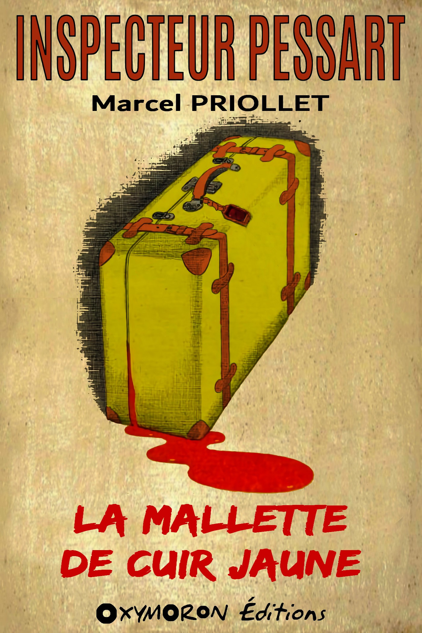 Couverture ebook de La mallette de cuir jaune, de Marcel Priollet
