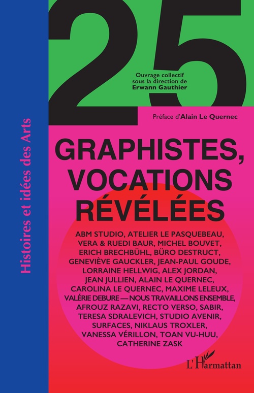 Couverture ebook de 25 graphistes, vocations révélées, de