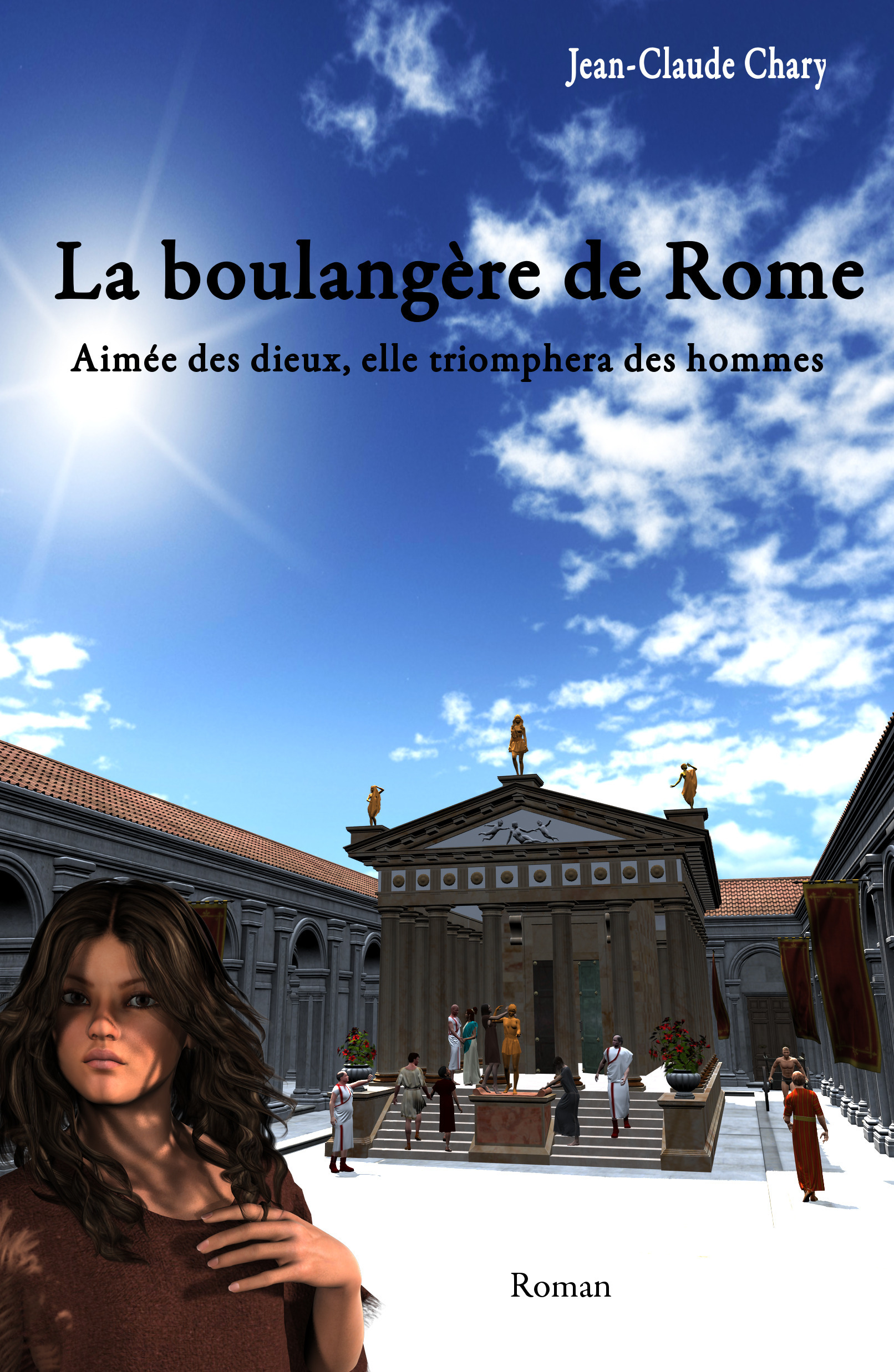 Couverture ebook de La boulangère de Rome, de Jean-claude Chary