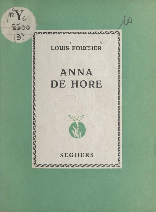 ebook cover of Anna de Hore, by Louis Foucher