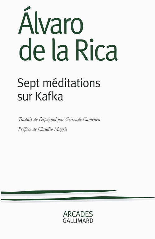 Couverture ebook de Sept méditations sur Kafka, de Alvaro De la rica, Gersende Carmenen