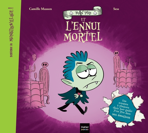 Couverture ebook de Bienvenue au Monstrovillage ! - Yvan Pire et l'ennui mortel, de Camille Masson