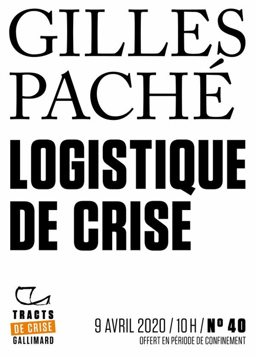 Couverture ebook de Tracts de Crise (N°40) - Logistique de crise, de Gilles Pache