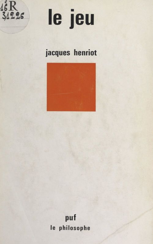 ebook cover of Le jeu, by Jacques Henriot