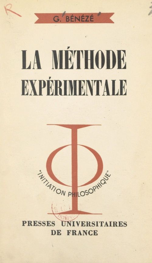 ebook cover of La méthode expérimentale, by Georges Beneze