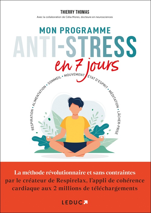 Couverture ebook de Mon programme anti-stress en 7 jours, de Célia Mores, Thierry Thomas