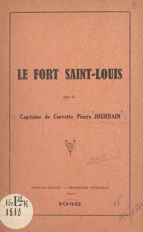 Couverture ebook de Le Fort Saint-Louis, de Pierre Jourdain