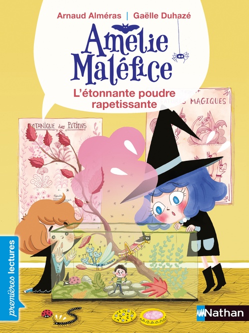 Couverture ebook de Amélie Maléfice : L'étonnante poudre rapetissante, de Arnaud Alméras, Gaëlle Duhazé