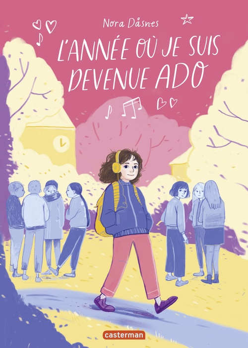 Couverture ebook de L'Année où je suis devenue ado, de Nora Dasnes